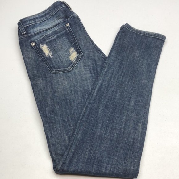 MADE IN USA 🇺🇸 GUESS BY MARCIANO MIDRISE SKINNY JEANS 27x31 ⭐️ - Picture 3 of 13